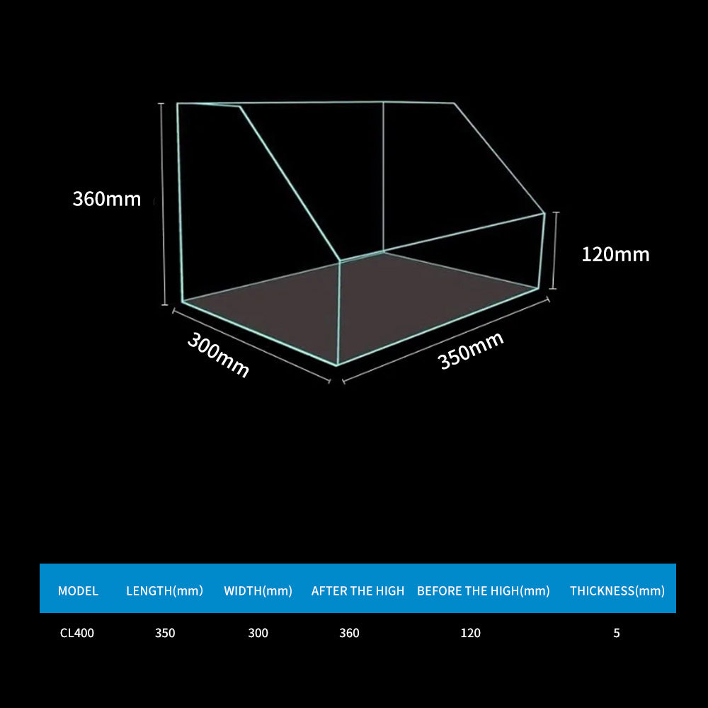 Oblique Stereo Aquarium Fish Tank