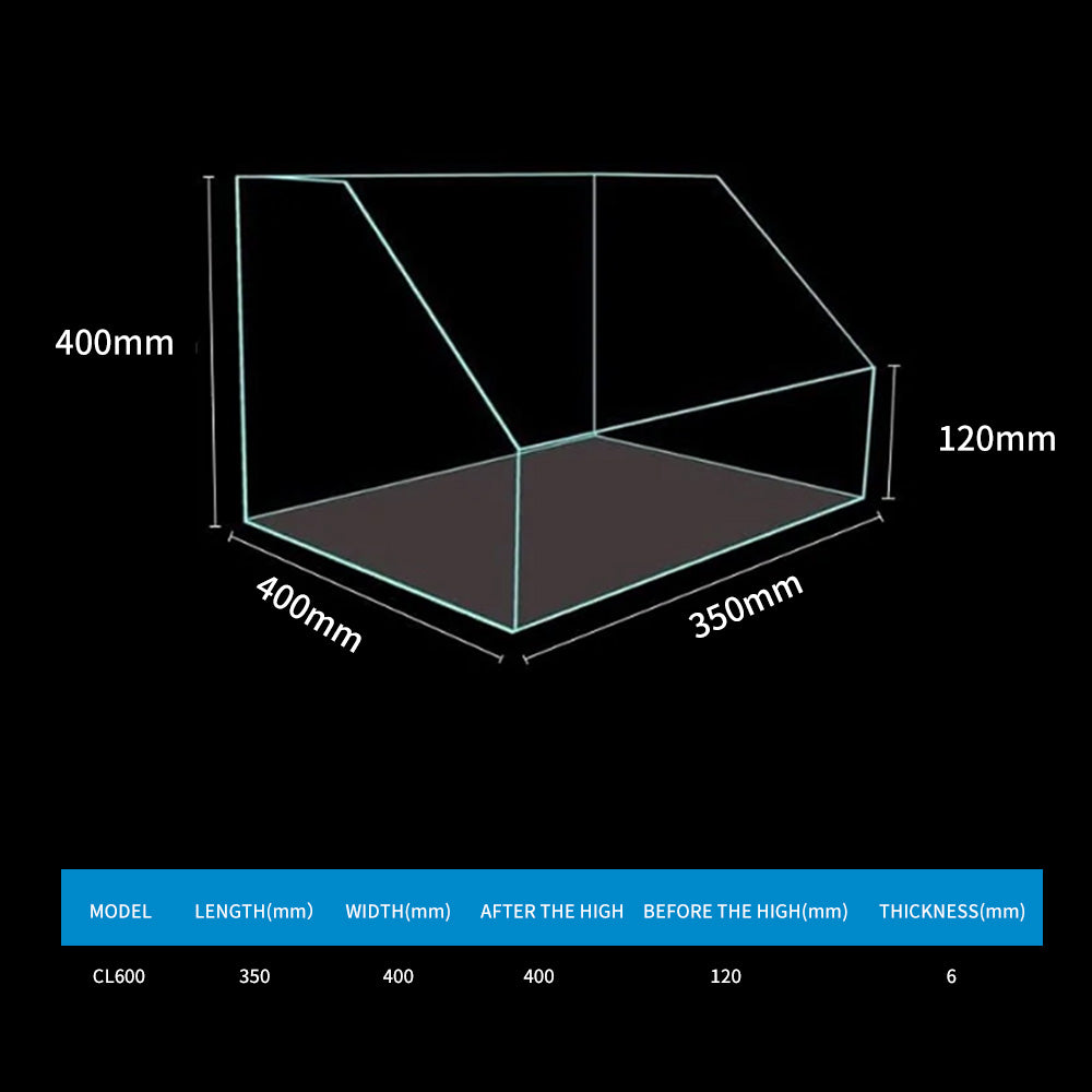Oblique Stereo Aquarium Fish Tank