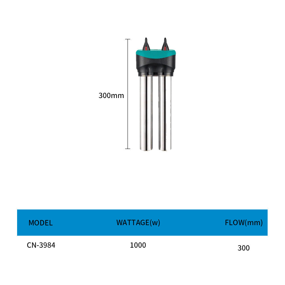 Double tube stainless steel aquarium heater