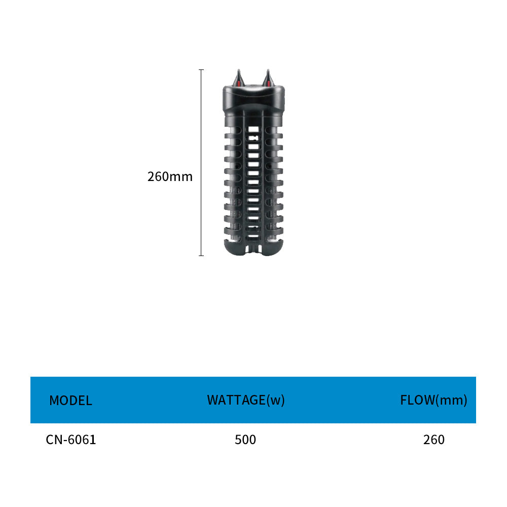 Double tube quartz glass aquarium heater