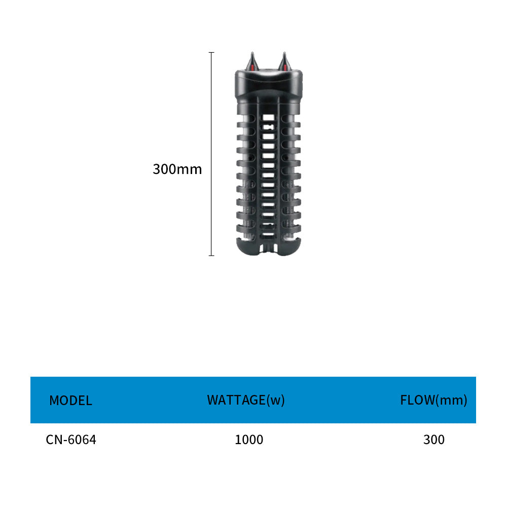 Double tube quartz glass aquarium heater