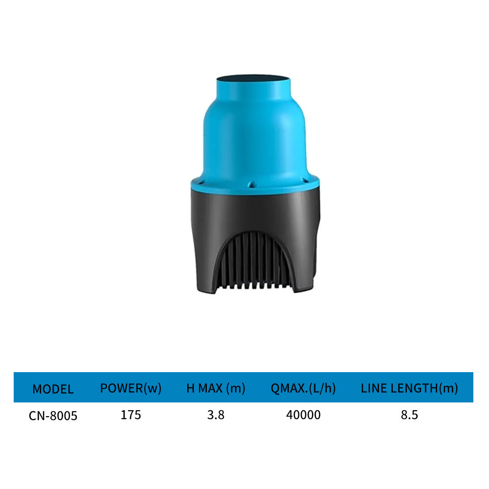 Straight-through variable frequency fish pond pump