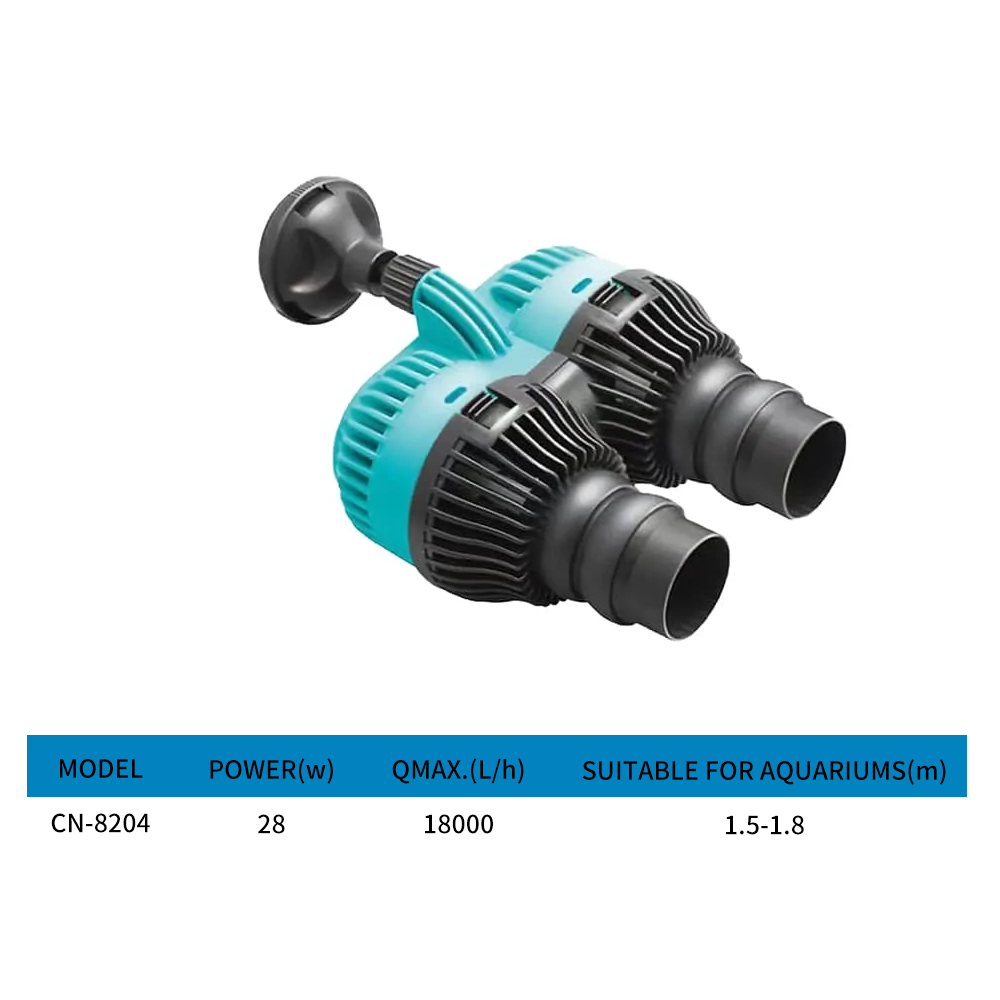 Aquarium double head wave pump