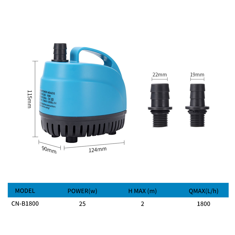 Aquarium bottom suction submersible pump