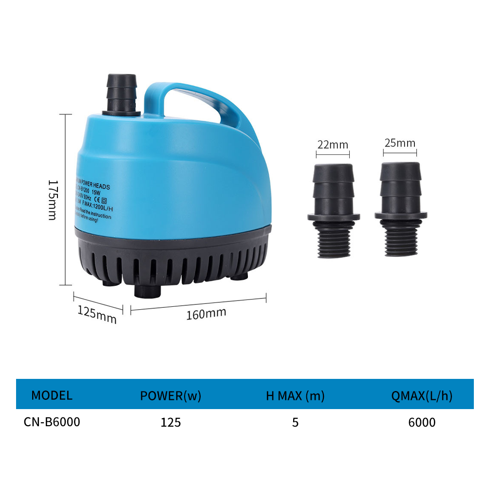 Aquarium bottom suction submersible pump