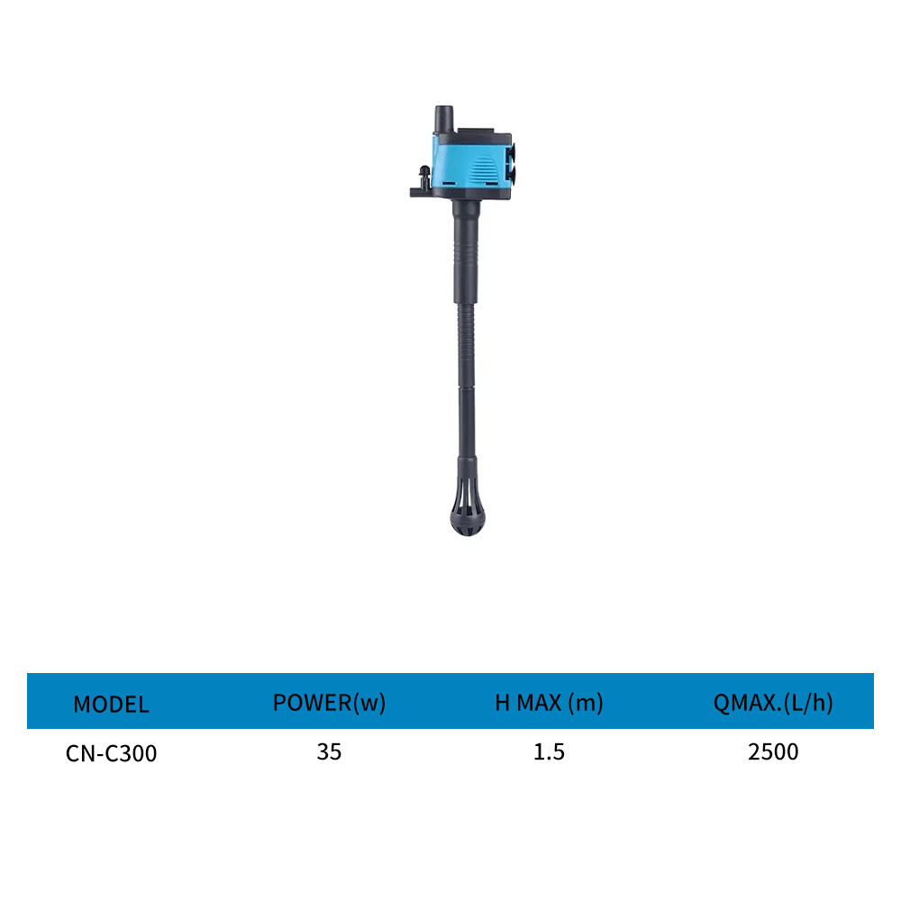 Aquarium three-in-one rigid tube multi-function submersible pump