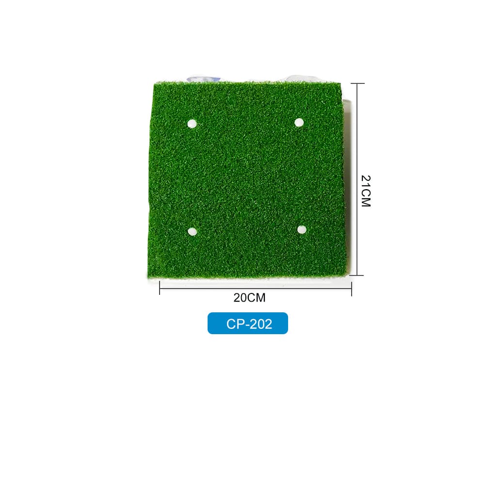 Aquarium simulation turf turtle climbing platform