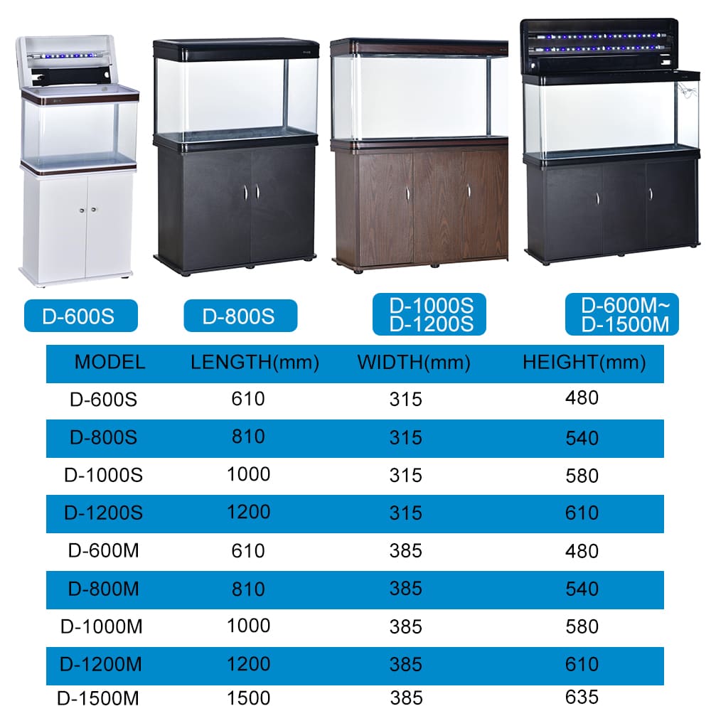 Aquarium classic covered fish tank with LED lights