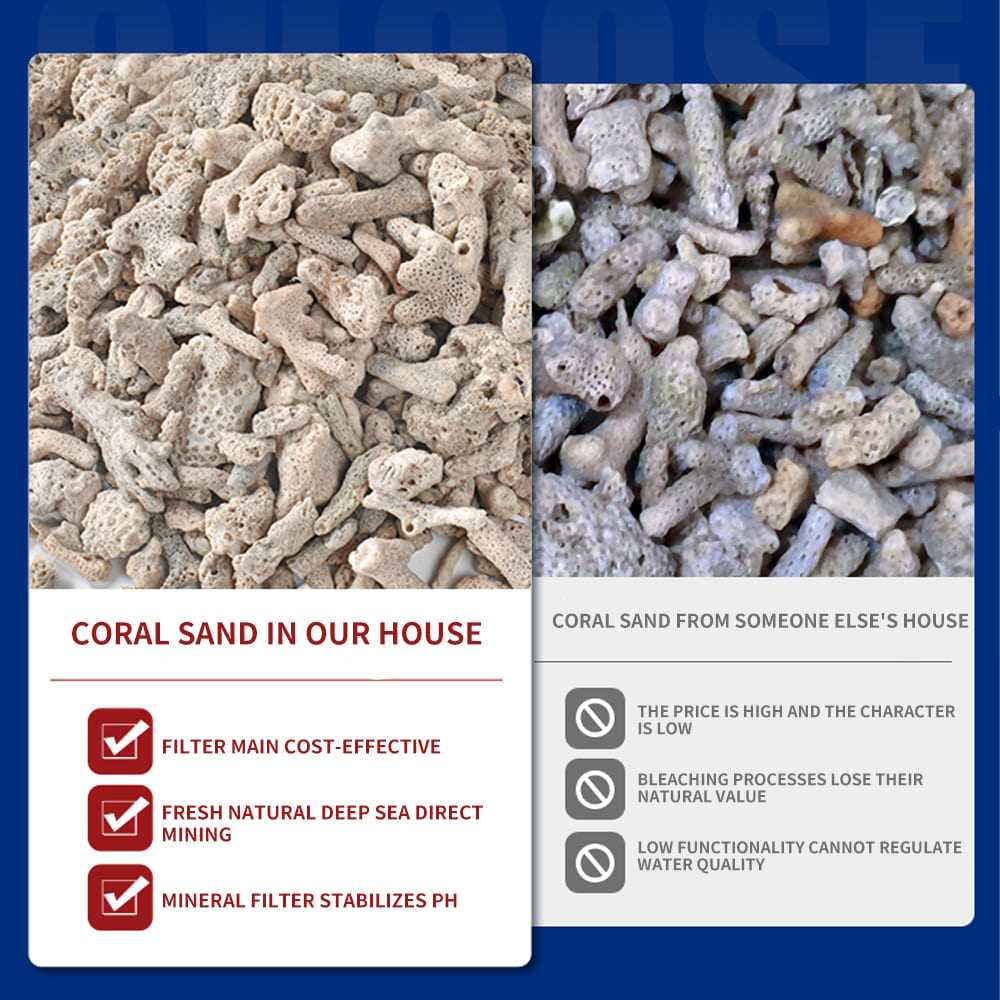 Aquarium Coral sand for aquarium natural landscaping