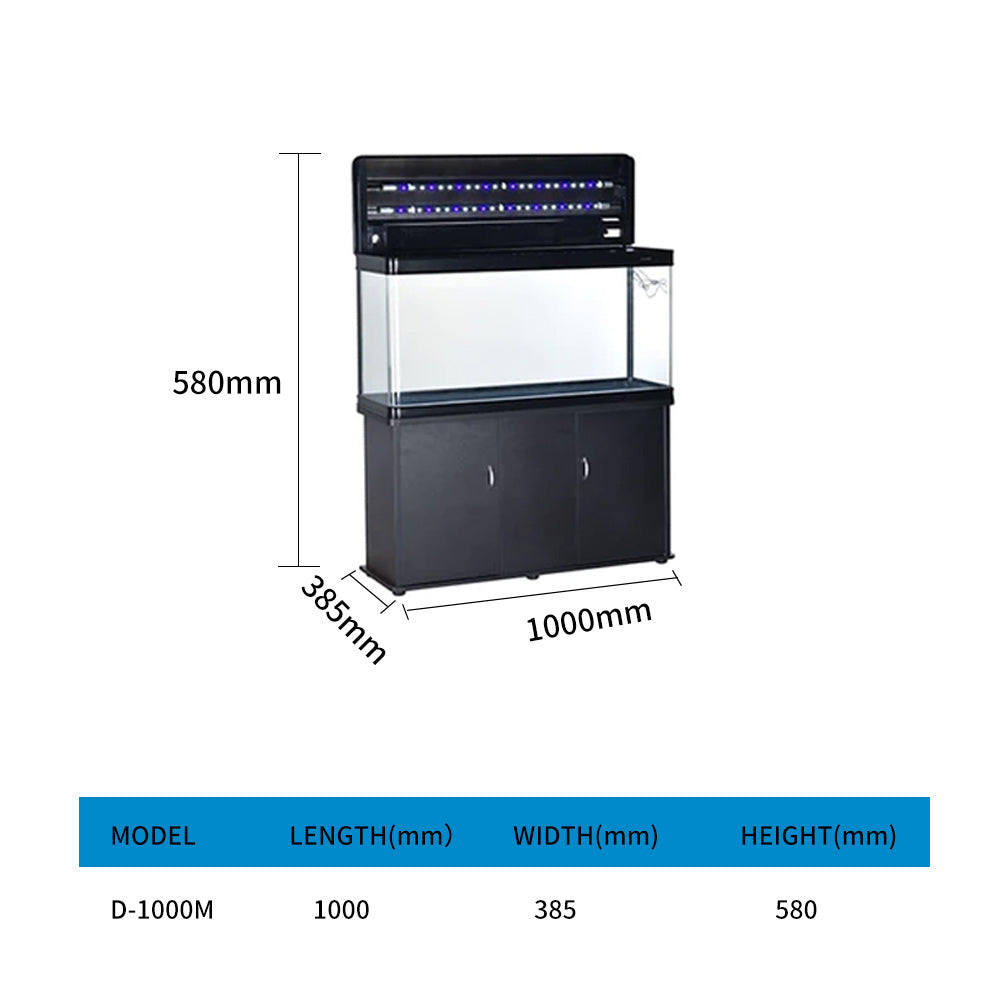 Aquarium classic covered fish tank with LED lights