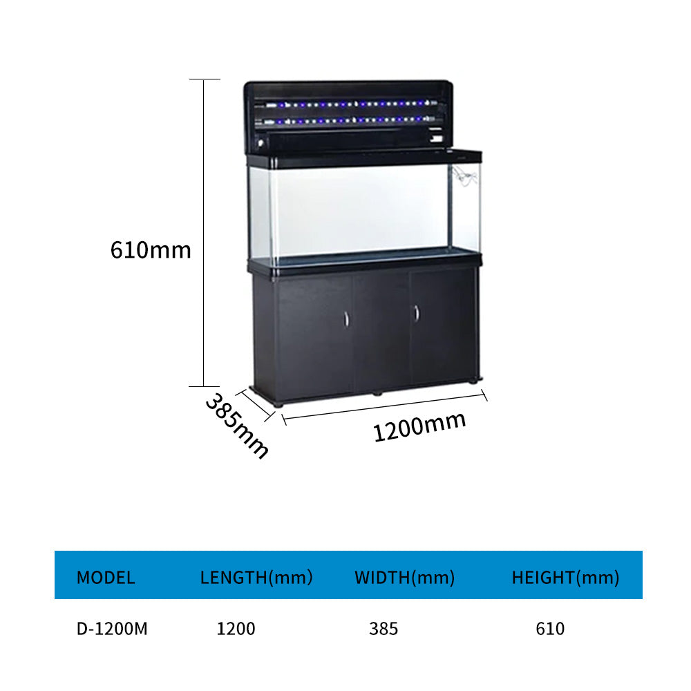 Aquarium classic covered fish tank with LED lights