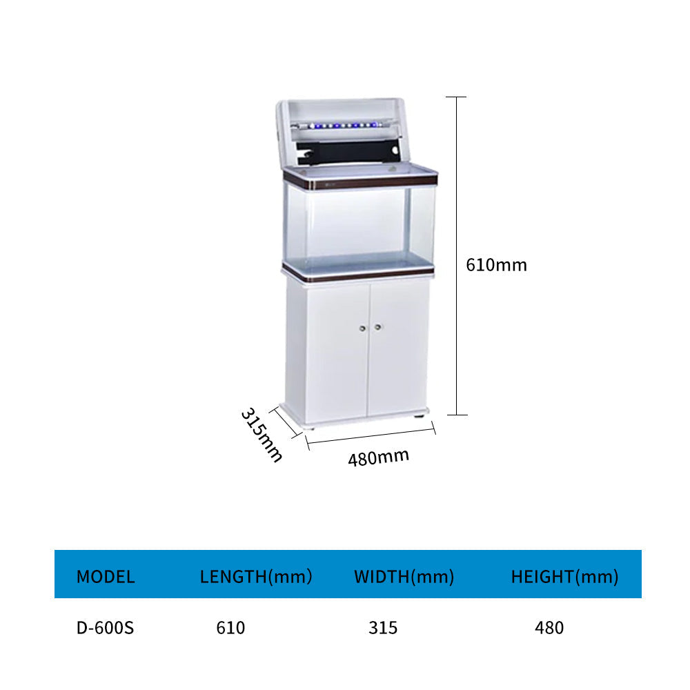Aquarium classic covered fish tank with LED lights