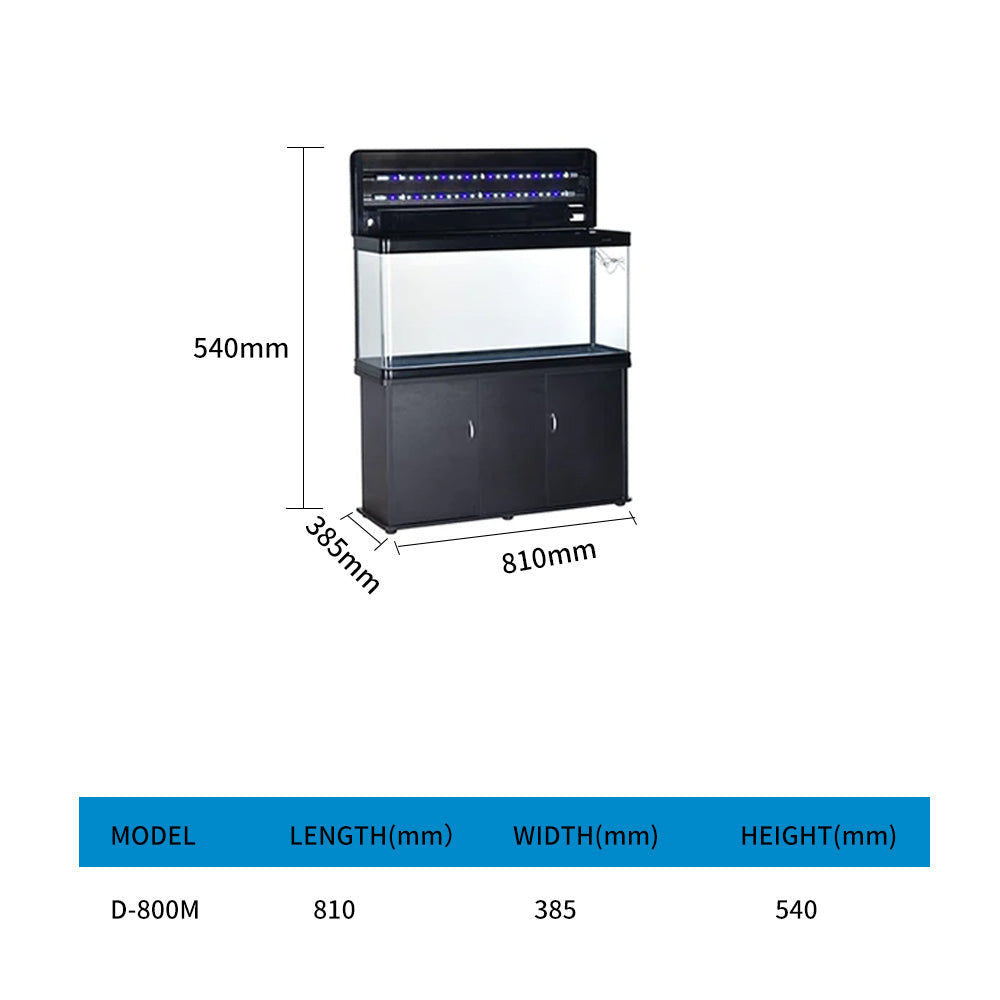 Aquarium classic covered fish tank with LED lights