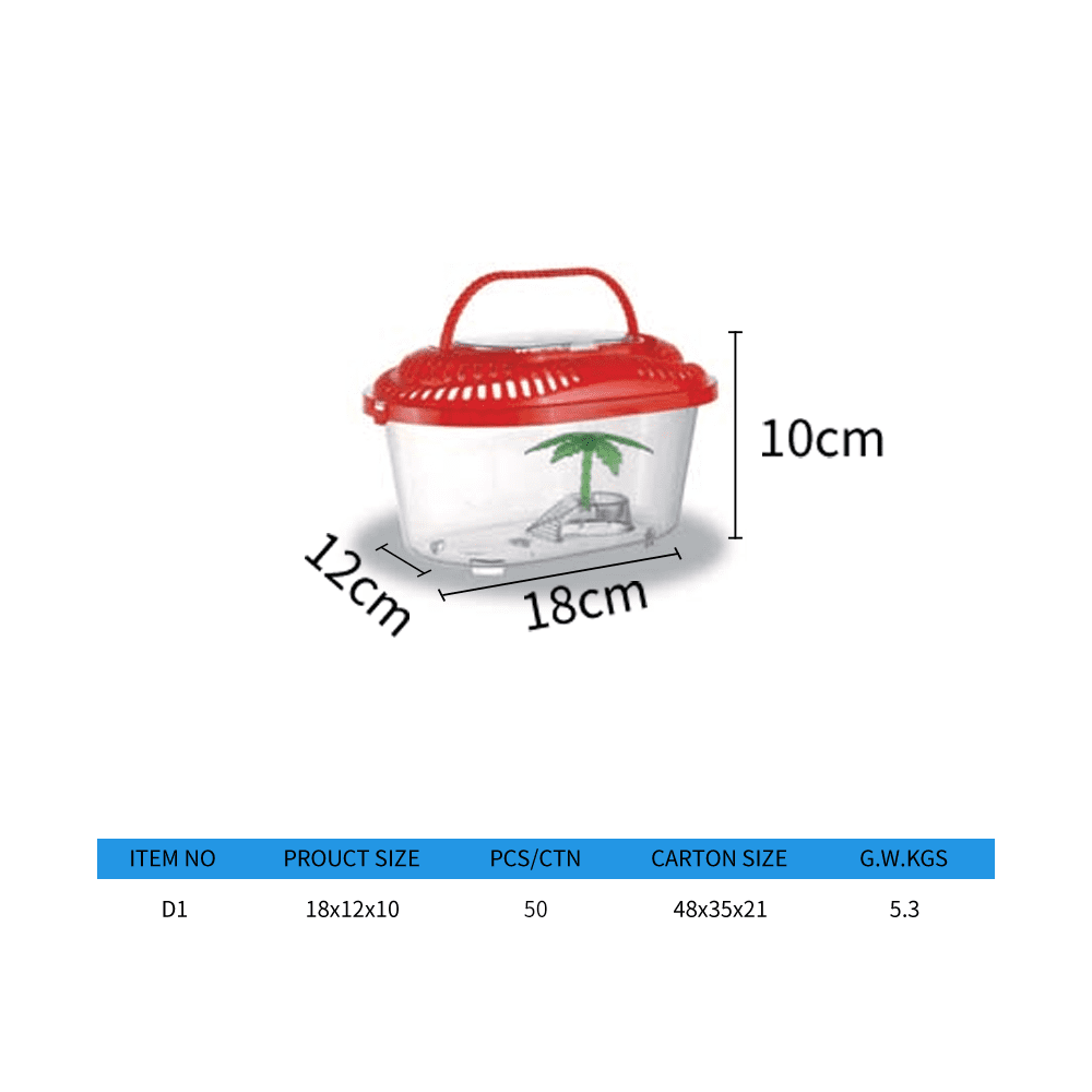 Round tortoise pet box