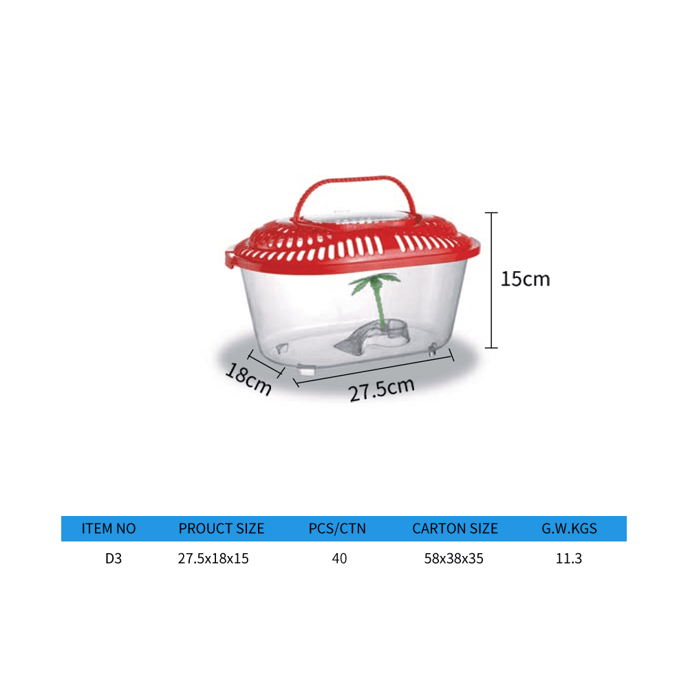 Round tortoise pet box