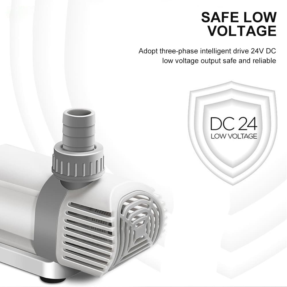 Aquarium DC low pressure side suction variable frequency pump