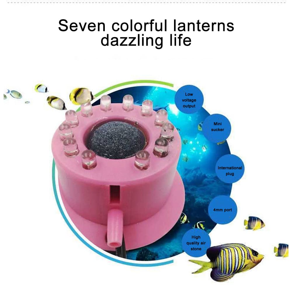 aquarium round led air bubble light