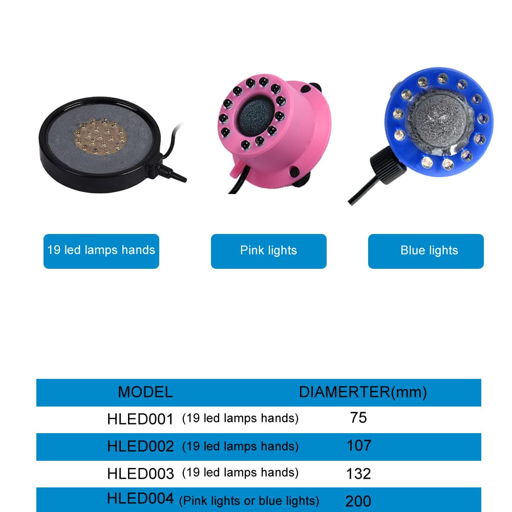 aquarium round led air bubble light