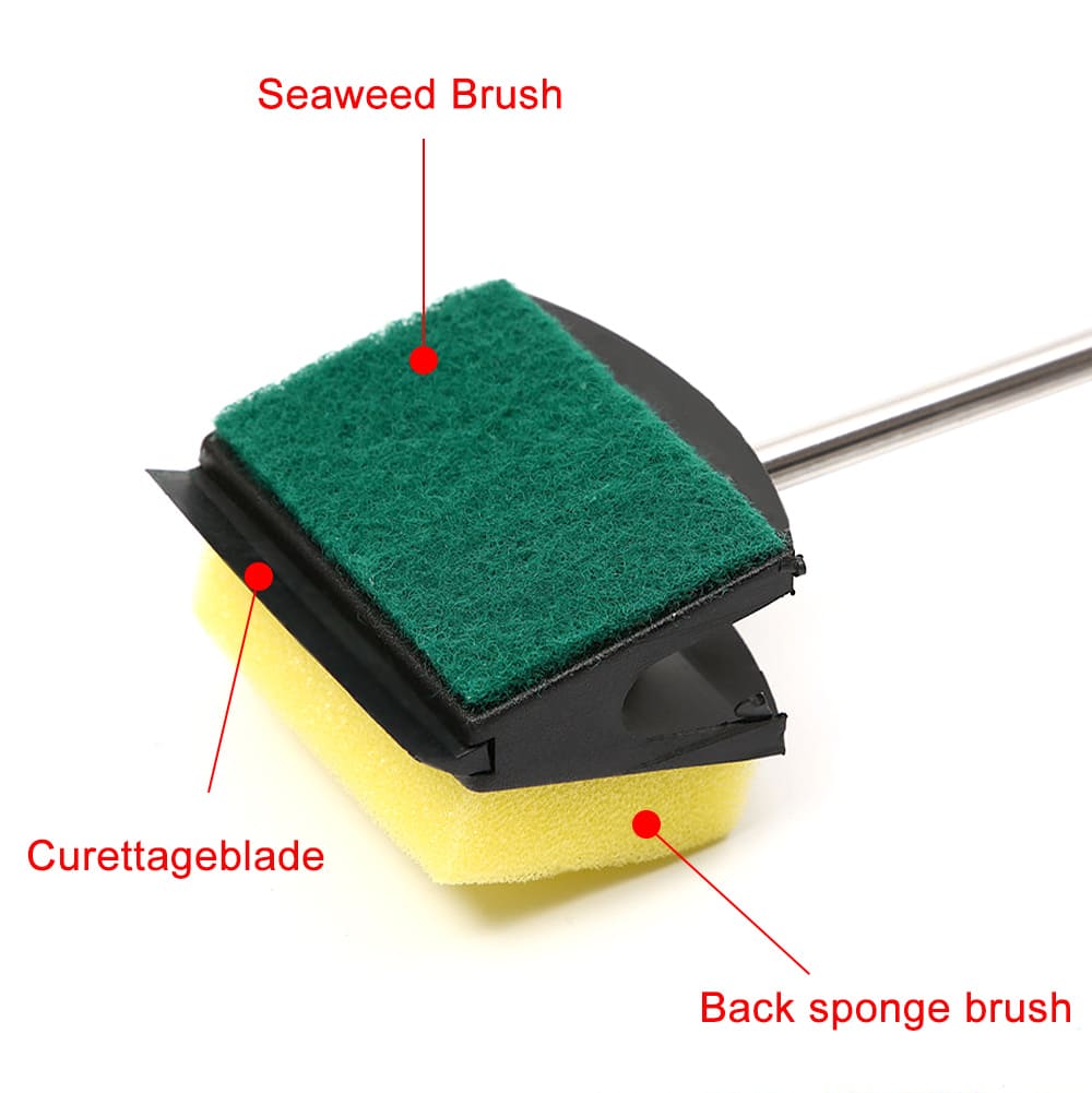 double-sided aquarium cleaning brush