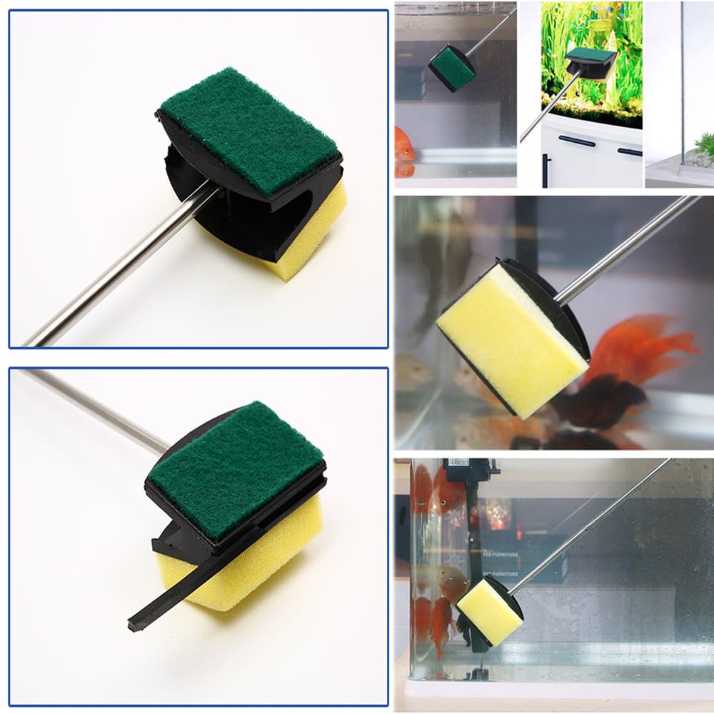 double-sided aquarium cleaning brush