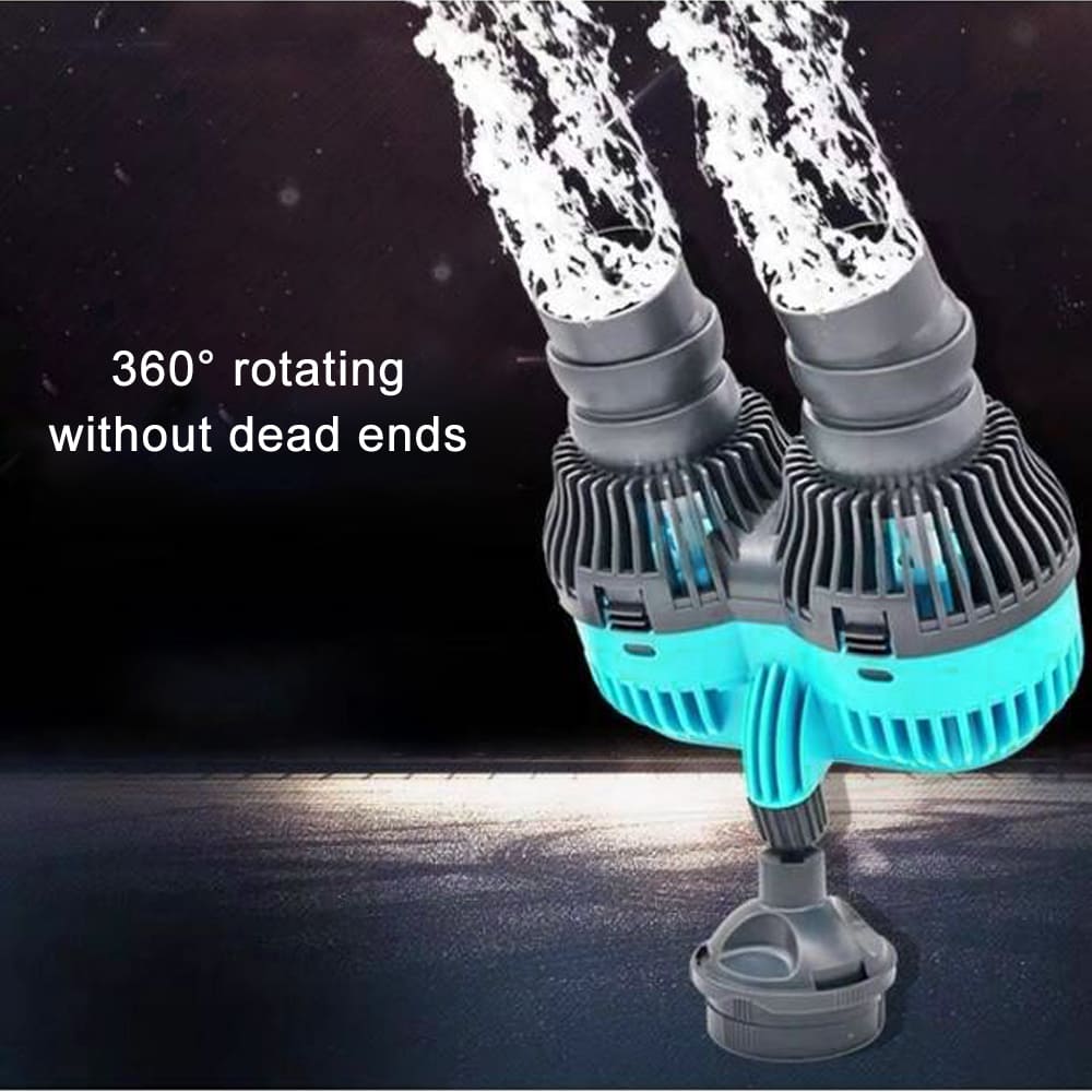 Aquarium double head wave pump