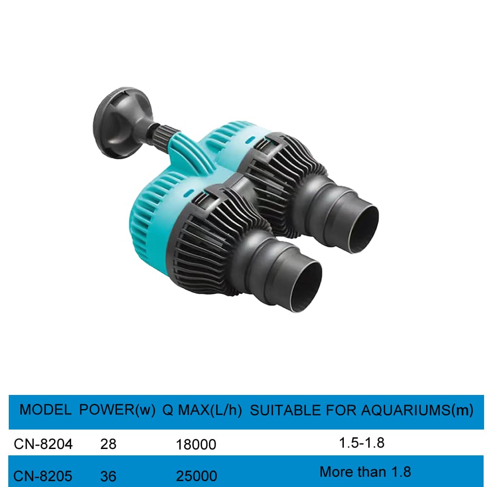 Aquarium double head wave pump