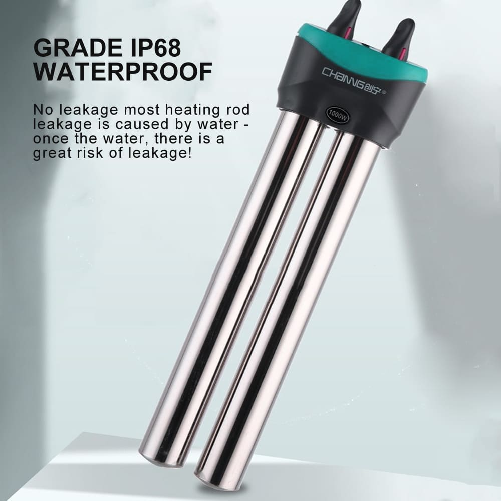 Double tube stainless steel aquarium heater