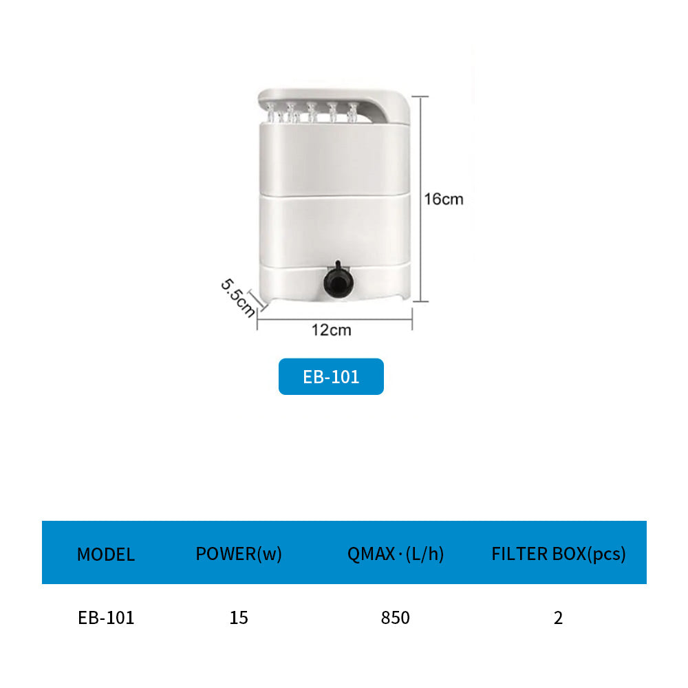 Aquarium low water turtle filter