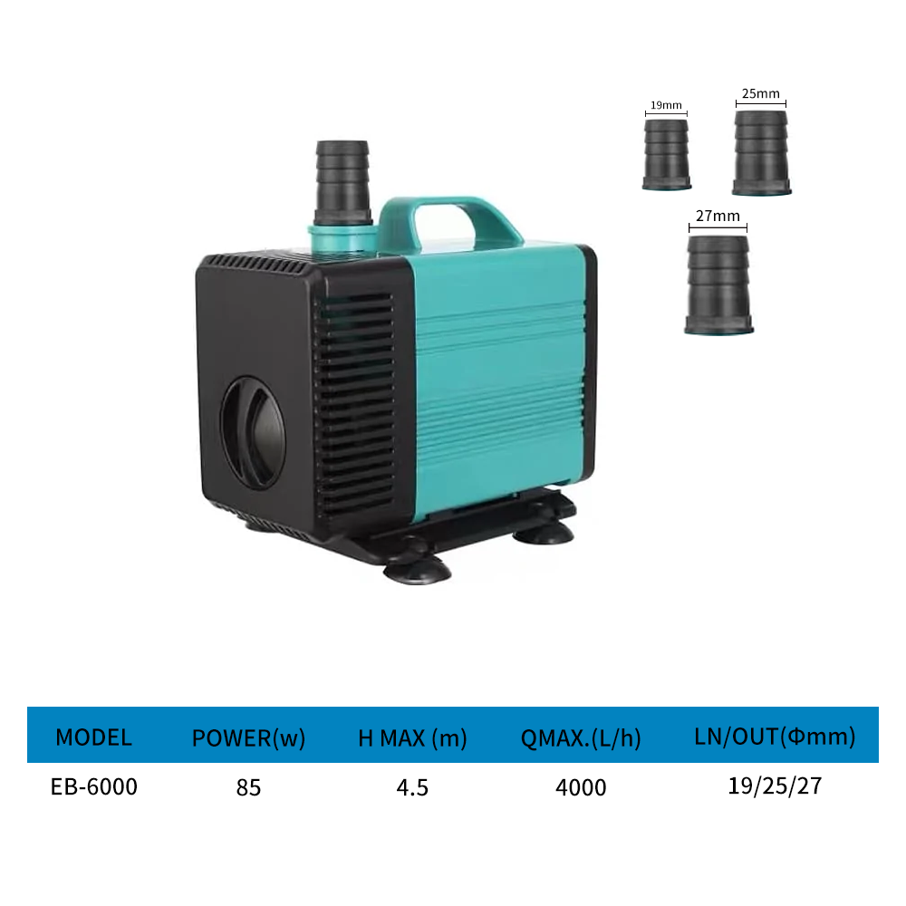 Multifunctional submersible pump for aquarium