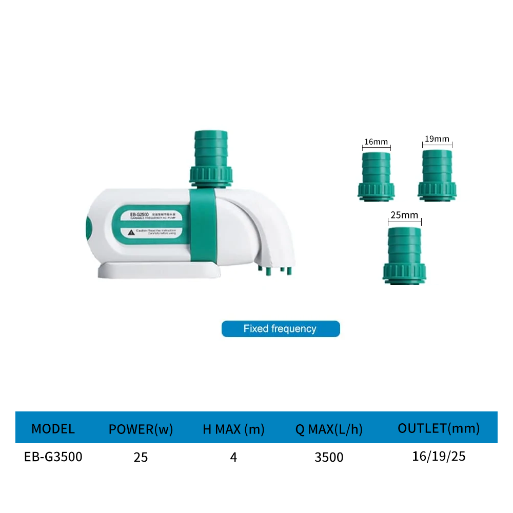 Aquarium side suction variable frequency water pump