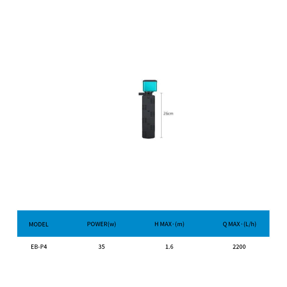 Aquarium Built-in filtered oxygen pump