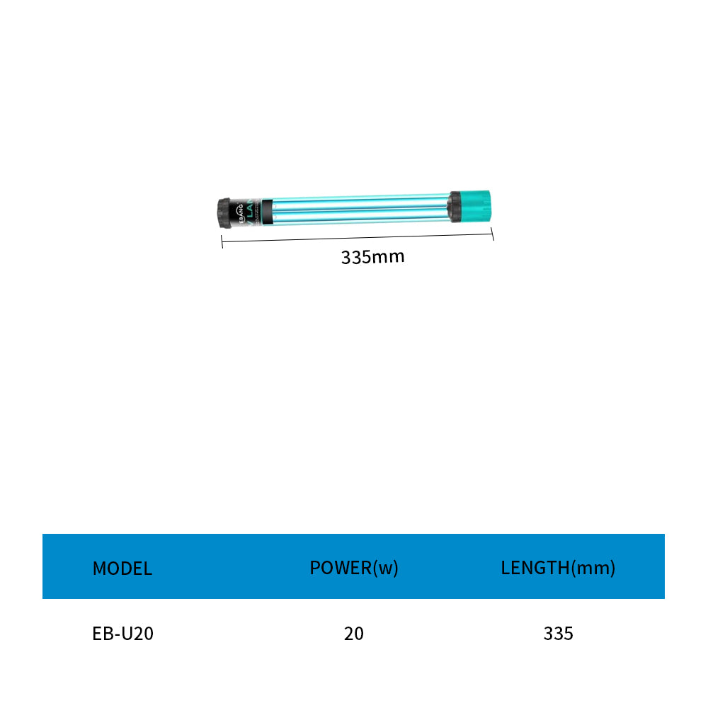 Double Tube Aquarium UV Lamp