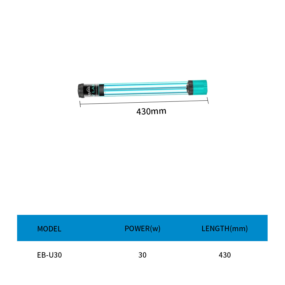 Double Tube Aquarium UV Lamp