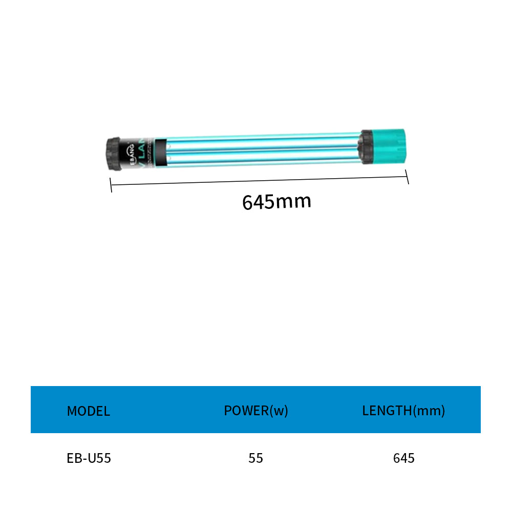 Double Tube Aquarium UV Lamp