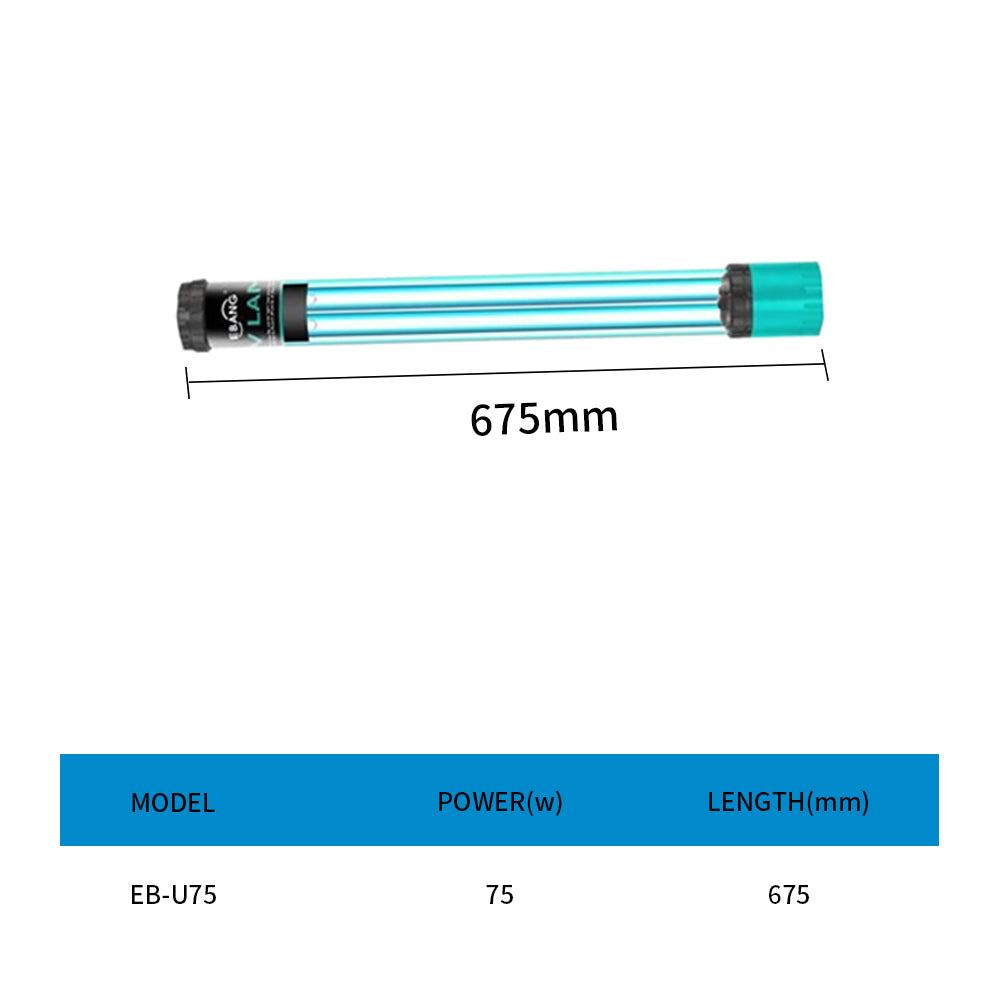 Double Tube Aquarium UV Lamp