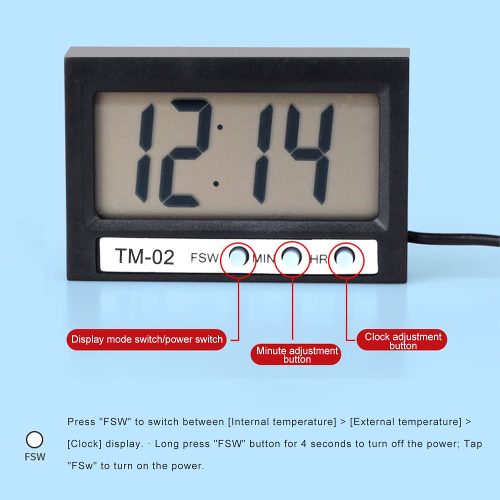 Electronic fish tank thermometer