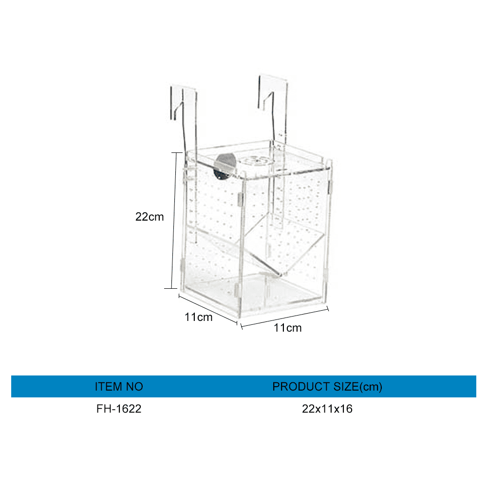 Acrylic isolation box for aquarium