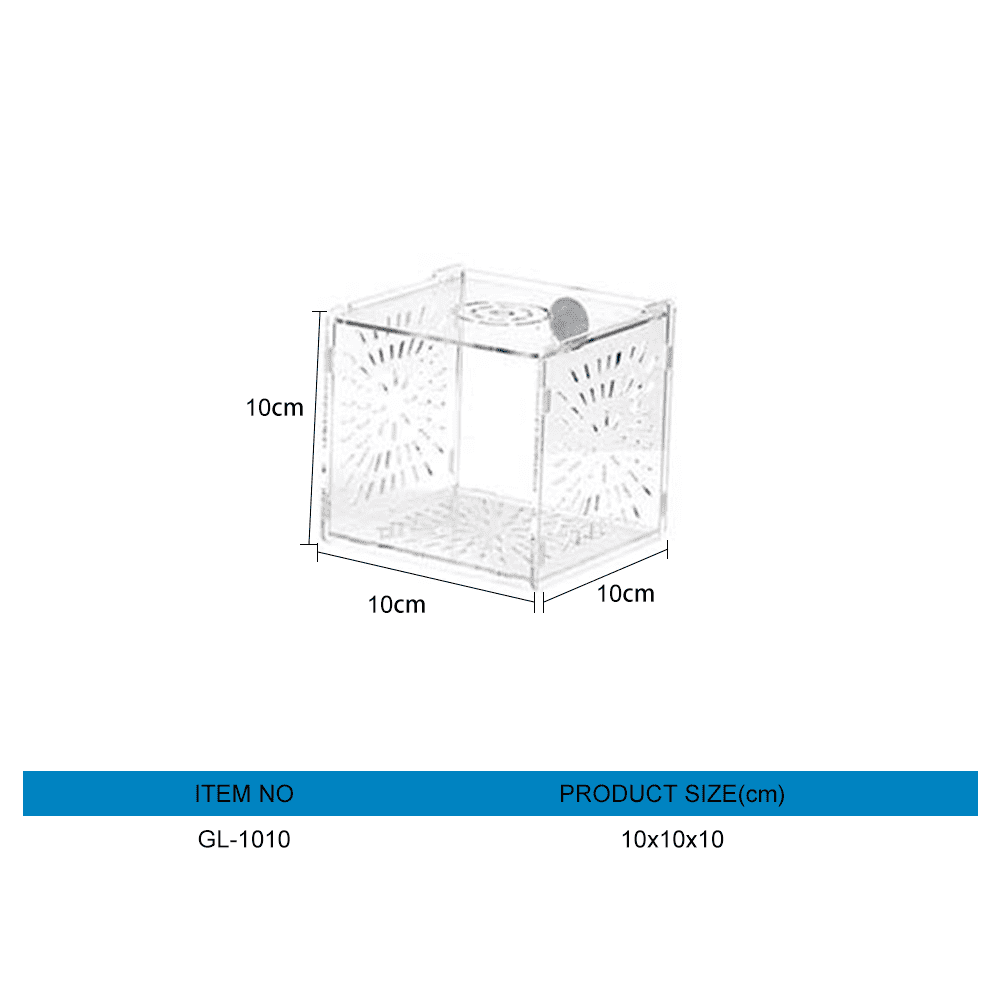 Acrylic isolation box for aquarium
