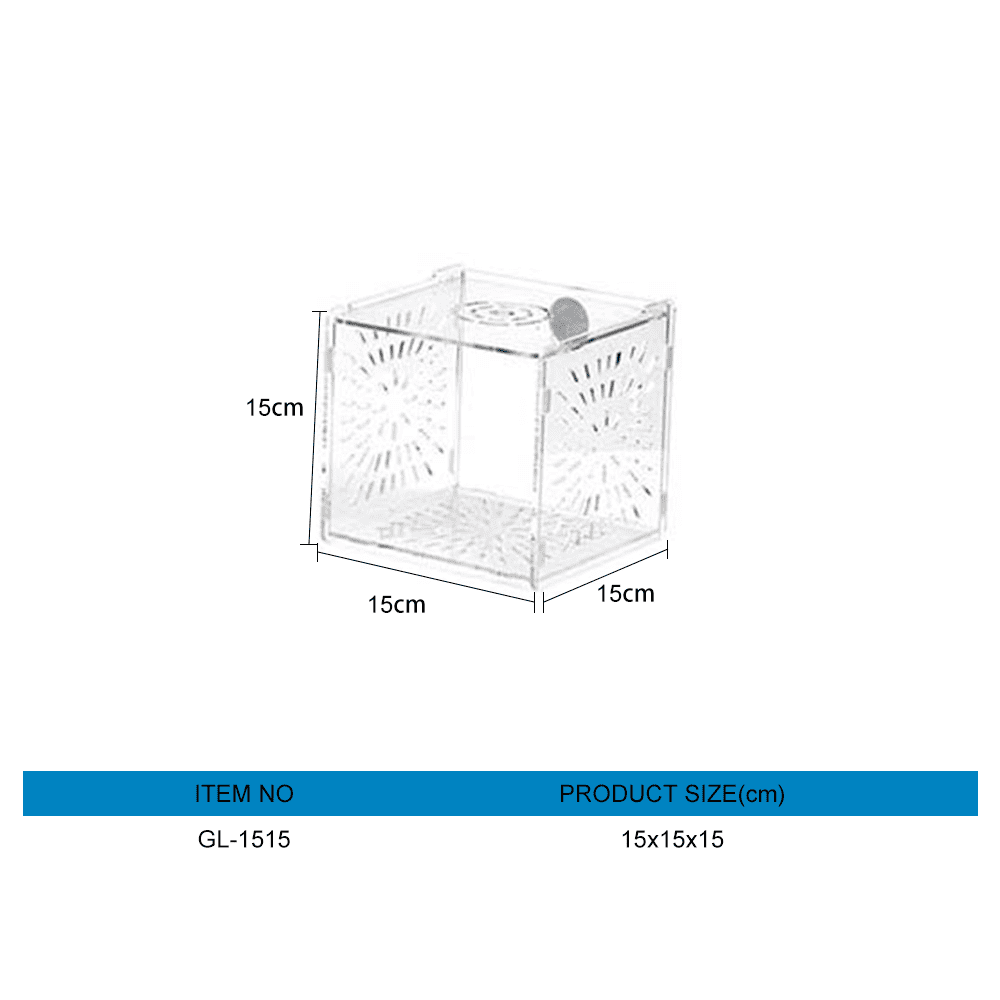 Acrylic isolation box for aquarium