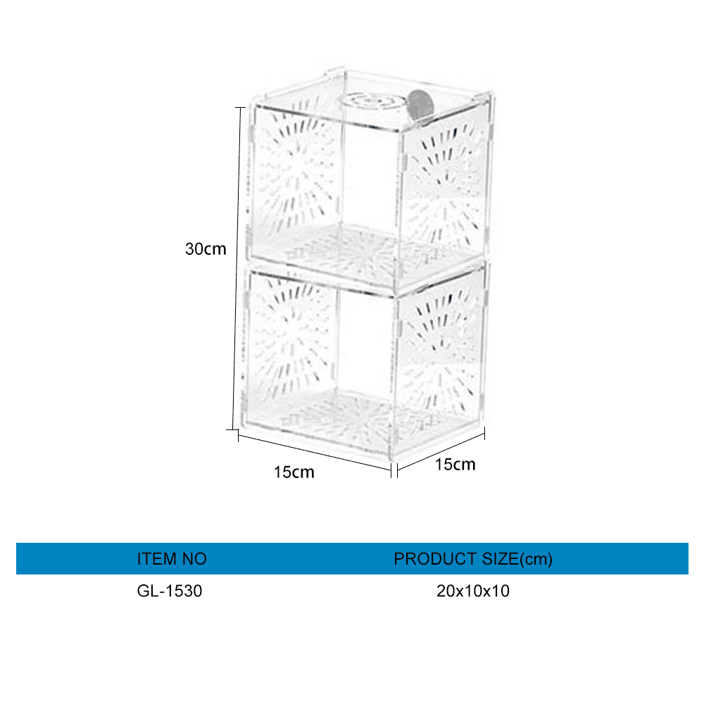 Acrylic isolation box for aquarium
