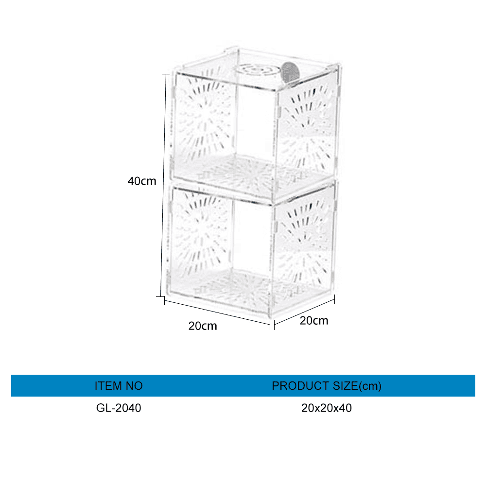 Acrylic isolation box for aquarium