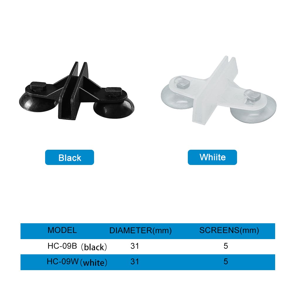 Aquarium glass suction cup