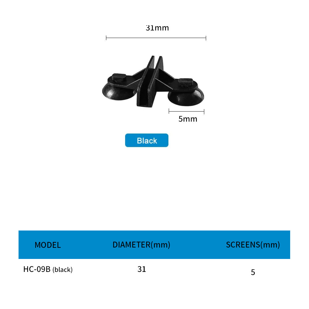 Aquarium glass suction cup