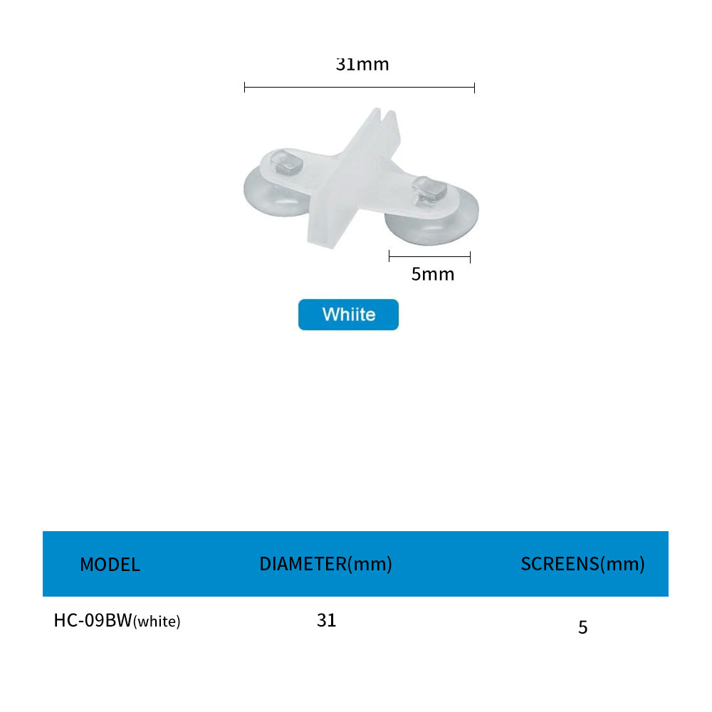 Aquarium glass suction cup