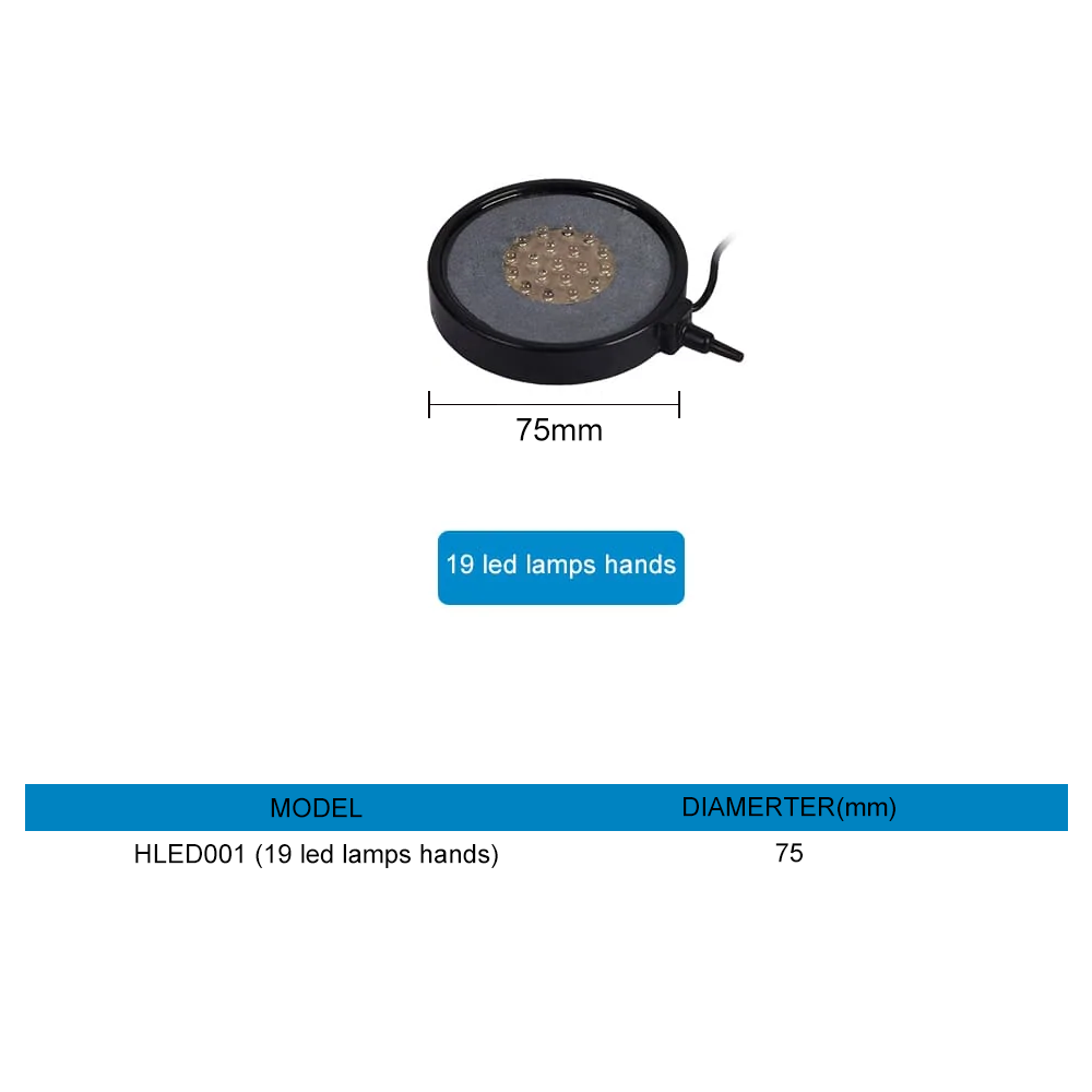 aquarium round led air bubble light