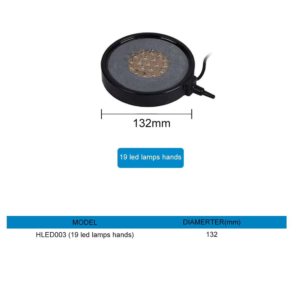 aquarium round led air bubble light