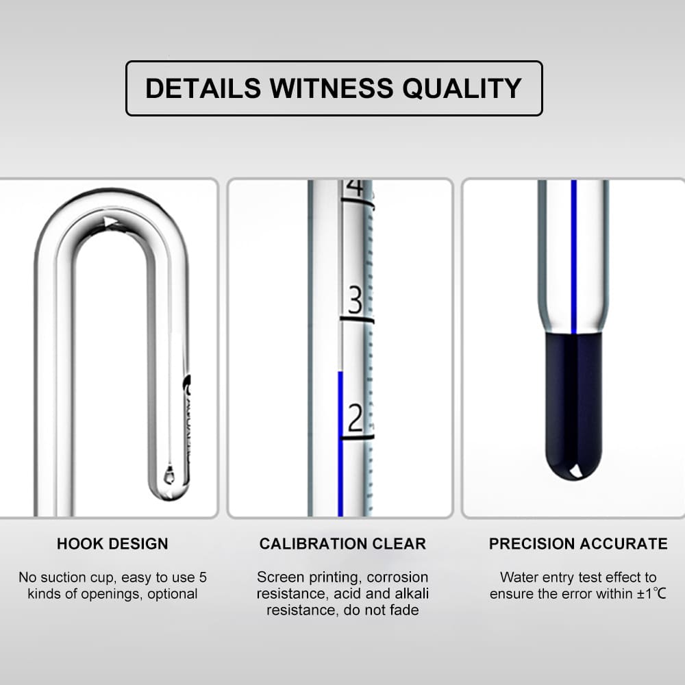 Hook up fish tank thermometer