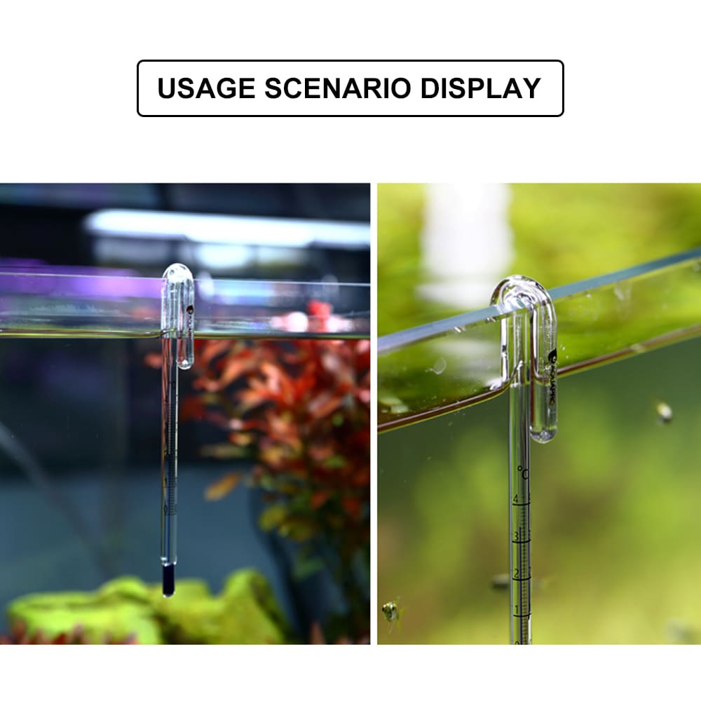 Hook up fish tank thermometer