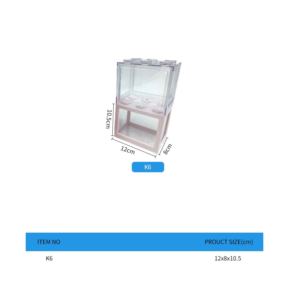 mini aquarium building block fish tank