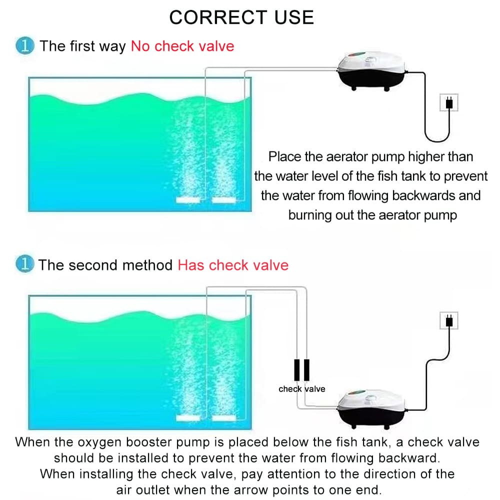 Small Portable Air Pump for Aquarium